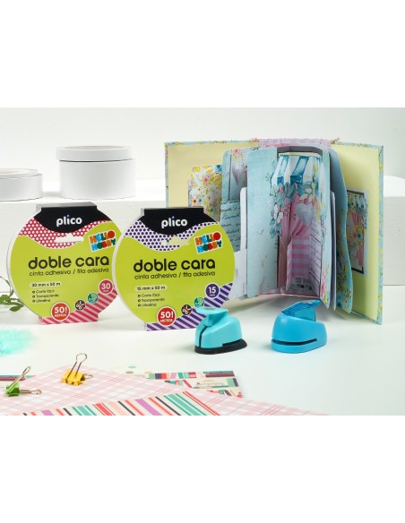 CINTA ADHESIVA PLICO DOBLE CARA 30MM X 20M 13320**11902079