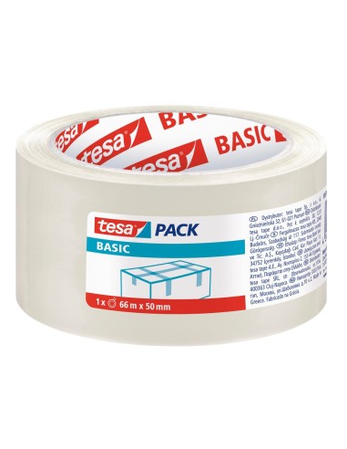 CINTA EMBALAR ADH.TESA TRANSPARENTE BASIC 66 MT X 50MM.58570