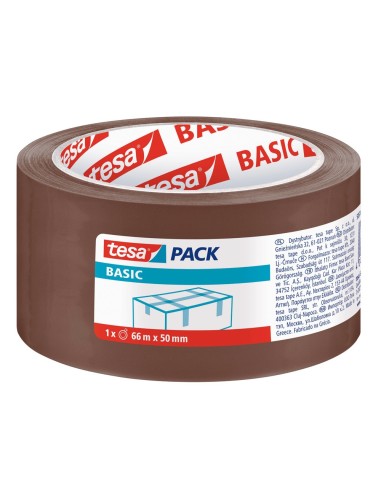 CINTA EMBALAR ADH.TESA MARRON BASIC 66 MT X 50MM 58571-00000-00
