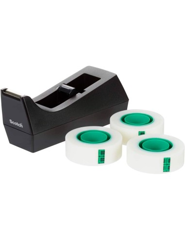 PORTARROLLO SOBREMESA SCOTCH C38 NG.C/3 ROLLOS 33MTX19MM.9-1933R3C38