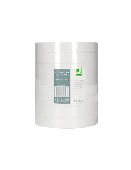 CINTA ADH. Q-CON.DOBLE CARA 33MT.X 19MM