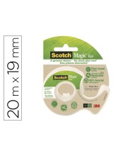 CINTA ADH. SCOTCH MAGIC INVISIBLE 20MT.X 19MM ECO. MINIPORTARROLLO