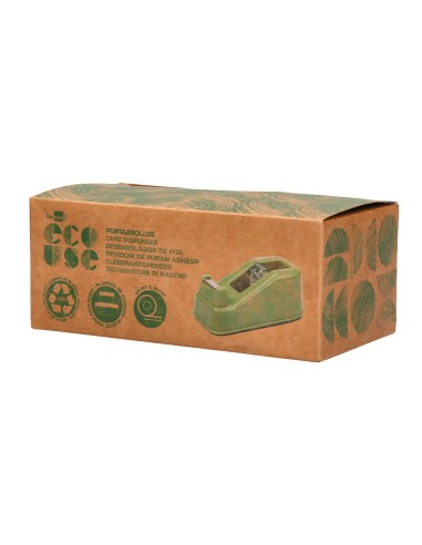 PORTARROLLO  ECOUSE 100% PLAST.RECICLADO CINTA 33MT.VE.