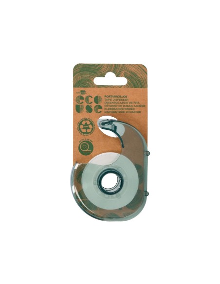 MINIPORTARROLLO  ECOUSE 100% PLAST.RECICLADO CINTA 33MT.X 19MM