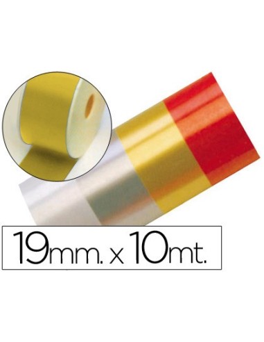 CINTA FANTASIA 10 MT X 19 MM ORO