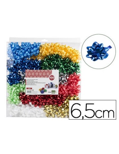 LAZOS LIDERPAPEL FANTASIA MAXI COLORES METALIZADOS SURTIDOS