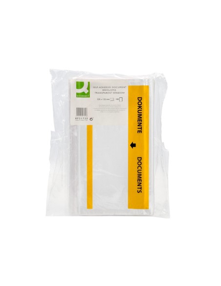 SOBRE ADHESIVO Q-CON.PORTADOC.232X130MM V/COMPLETA 100 UDS. SOBRE ADHESIVO Q-CON.PORTADOC.232X130MM V/COMPLETA 100 UDS.