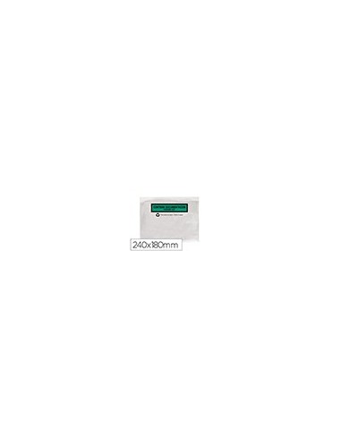 SOBRE AUTOADHESIVO Q-CON.PORTADOCU MULTI 240X180MM S/V 100%  100 UD. SOBRE AUTOADHESIVO Q-CON.PORTADOCU MULTI 240X180MM S/V 100%  100 UD.