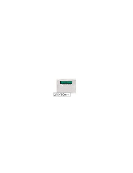 SOBRE AUTOADHESIVO Q-CON.PORTADOCU MULTI 240X180MM S/V 100%  100 UD. SOBRE AUTOADHESIVO Q-CON.PORTADOCU MULTI 240X180MM S/V 100%  100 UD.