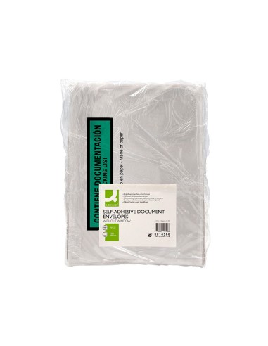 SOBRE AUTOADHESIVO Q-CON.PORTADOCU MULTI 240X180MM S/V 100%  100 UD. SOBRE AUTOADHESIVO Q-CON.PORTADOCU MULTI 240X180MM S/V 100%  100 UD.