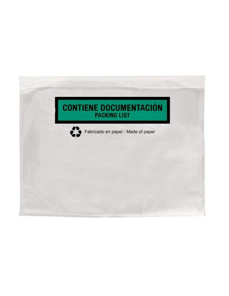 SOBRE AUTOADHESIVO Q-CON.PORTADOCU MULTI 240X180MM S/V 100%  100 UD. SOBRE AUTOADHESIVO Q-CON.PORTADOCU MULTI 240X180MM S/V 100%  100 UD.