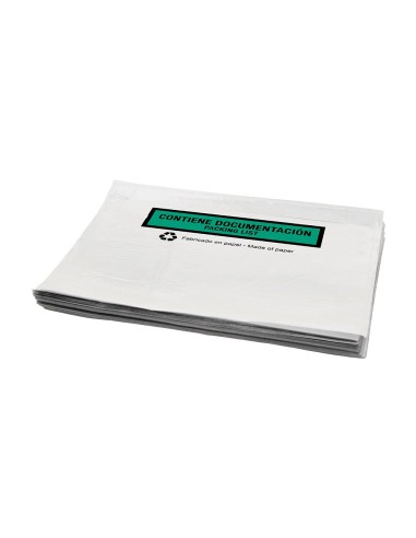 SOBRE AUTOADHESIVO Q-CON.PORTADOCU MULTI 240X180MM S/V 100%  100 UD. SOBRE AUTOADHESIVO Q-CON.PORTADOCU MULTI 240X180MM S/V 100%  100 UD.