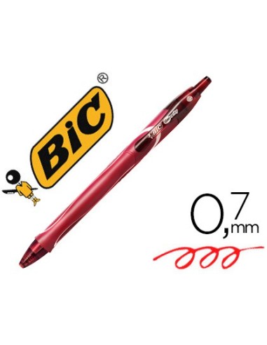 BOLIGRAFO BIC GELOCITY QUICK DRY RETRACTIL TINTA GEL RJ.PUNTA 0,7 MM