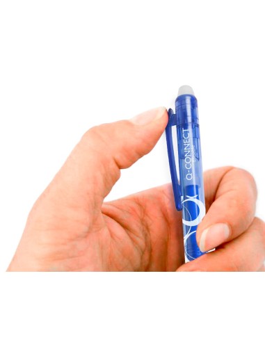 BOLIGRAFO Q-CON.RETRACTIL BORRABLE 0,7 MM AZ.
