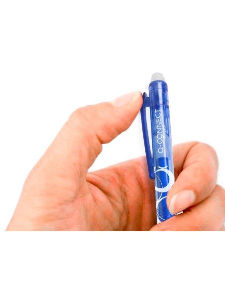 BOLIGRAFO Q-CON.RETRACTIL BORRABLE 0,7 MM AZ.