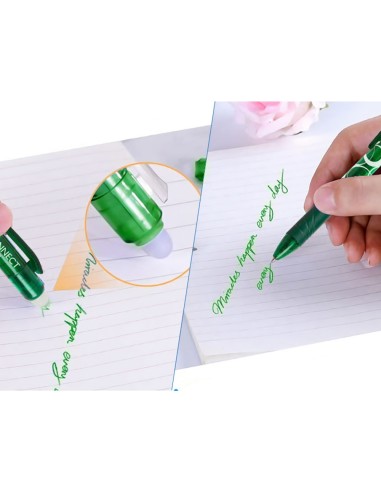 BOLIGRAFO Q-CON.RETRACTIL BORRABLE 0,7 MM VER.