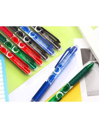 BOLIGRAFO Q-CON.RETRACTIL BORRABLE 0,7 MM VER.