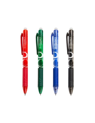 BOLIGRAFO Q-CON.RETRACTIL BORRABLE 0,7 MM VER.