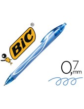 BOLIGRAFO BIC GELOCITY QUICK DRY RETRACTIL TINTA GEL TUR.PUNTA 0,7 MM