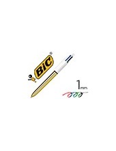BOLIGRAFO BIC 4 SHINE ORO PUNTA 1MM 2