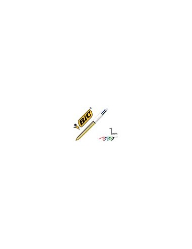 BOLIGRAFO BIC 4 SHINE ORO PUNTA 1MM