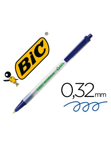 BOLIGRAFO BIC ECOLUTIONS CLIC STIC AZ.