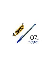 BOLIGRAFO BIC CRISTAL ULTRAFINE PUNTA FORMA AGUJA 0,7MM AZ. 2