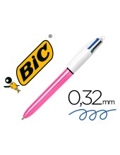 BOLIGRAFO BIC 4 SHINE ROSA 1MM