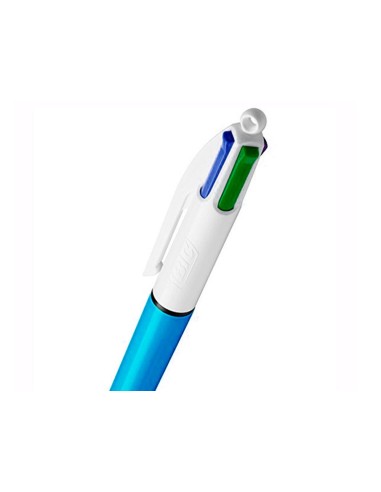BOLIGRAFO BIC 4 SHINE AZ. 1MM