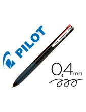 BOLIGRAFO PILOT SUPER GRIP G 4 RETRACTIL SUJECION CAUCHO CUERPO NG.