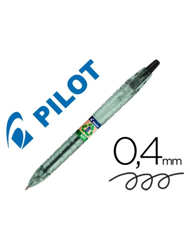 BOLIGRAFO PILOT ECOBALL PLAST.RECICLADO TINTA ACEITE BOLA 1MM NG.