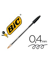 BOLIGRAFO BIC CRISTAL MEDIUM NG.BOLSA 5 UD.