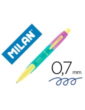 BOLIGRAFO MILAN COMPACT SUNSET RETRACTIL TINTA AZ. 1MM SURT.