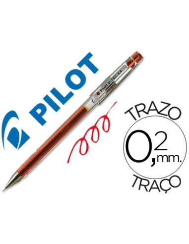 BOLIGRAFO PILOT PUNTA AGUJA G-TEC-C4 ROJO