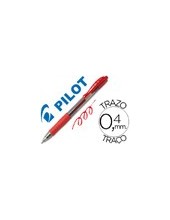 BOLIGRAFO PILOT G-2 ROJO TINTA GEL RETR.-SUJECION CAUCHO 2