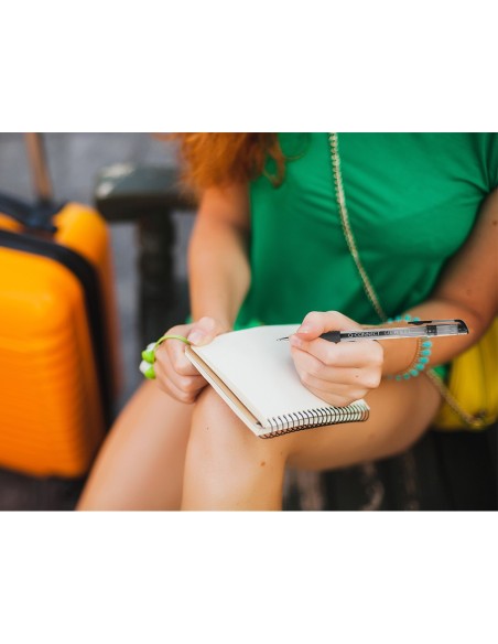 BOLIGRAFO Q-CON TINTA GEL NEGRO 0.7 MM SUJECION DE CAUCHO