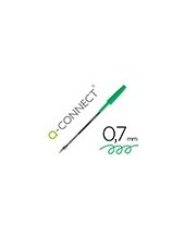 BOLIGRAFO TRANSPARENTE Q-CON VERDE MEDIO KF01043 2