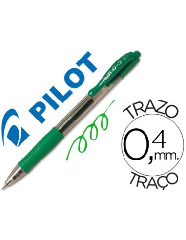 BOLIGRAFO PILOT G-2 VER TINTA GEL RETR.-SUJECION CAUCHO