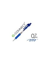BOLIGRAFO Q-CON AZUL RETRACTIL -CON SUJECION DE CAUCHO 2