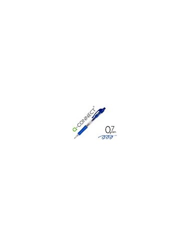 BOLIGRAFO Q-CON AZUL RETRACTIL -CON SUJECION DE CAUCHO BOLIGRAFO Q-CON AZUL RETRACTIL -CON SUJECION DE CAUCHO