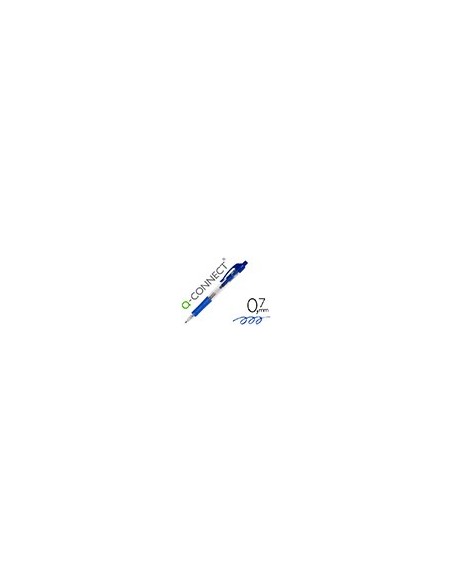 BOLIGRAFO Q-CON AZUL RETRACTIL -CON SUJECION DE CAUCHO BOLIGRAFO Q-CON AZUL RETRACTIL -CON SUJECION DE CAUCHO