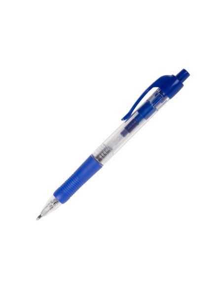 BOLIGRAFO Q-CON AZUL RETRACTIL -CON SUJECION DE CAUCHO BOLIGRAFO Q-CON AZUL RETRACTIL -CON SUJECION DE CAUCHO