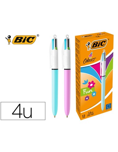 BOLIGRAFO BIC CUATRO COLORES PASTEL EDICION LIMITADA