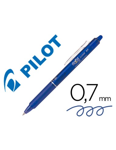 BOLIGRAFO PILOT FRIXION CLICKER BORRABLE 0,7 MM COLOR AZUL