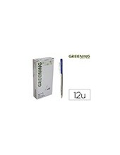 BOLIGRAFO RETRACTIL GREENING AZUL 2