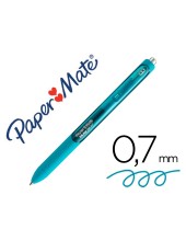 BOLIGRAFO PAPER MATE INKJOY RETRACTIL GEL PEN TRAZO 0,7MM VE.AZ.ADO