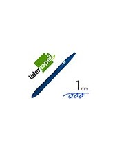 BOLIGRAFO LIDERPAPEL GUMMY TOUCH RETRACTIL 1.0 MM TINTA AZUL 2