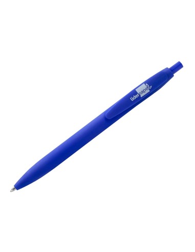 BOLIGRAFO LIDERPAPEL GUMMY TOUCH RETRACTIL 1.0 MM TINTA AZUL