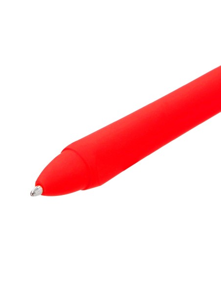 BOLIGRAFO LIDERPAPEL GUMMY TOUCH RETRACTIL 1.0 MM TINTA ROJA