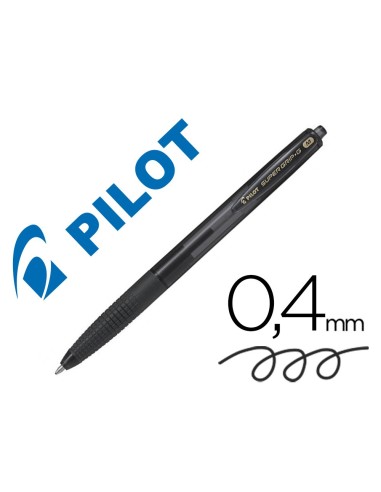 BOLIGRAFO PILOT SUPERGRIP G NG.RETRACTIL SUJECION CAUCHO BASE ACEITE